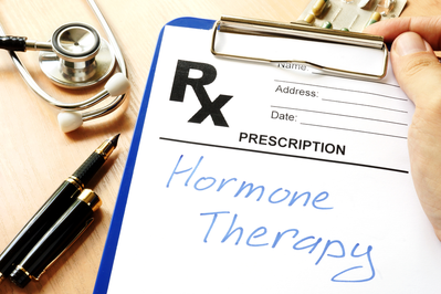 hormone therapy written on prescription pad